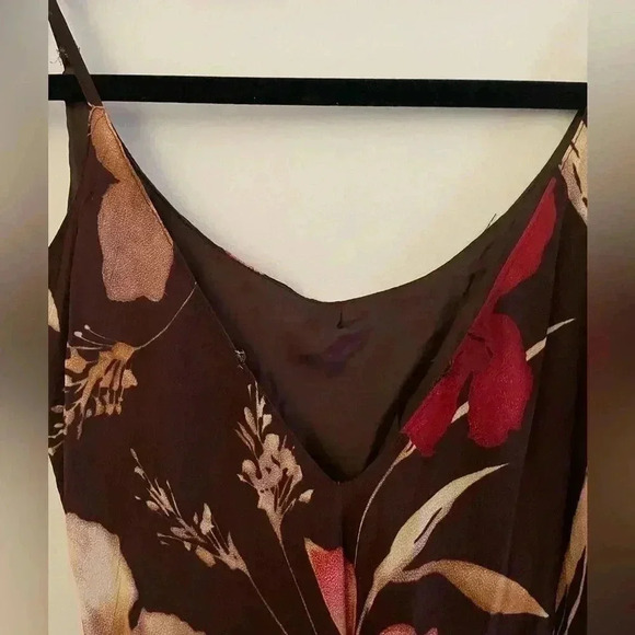 Brown Flower Print Dress​​​​​​​​​​​​​ - Picture 5 of 6